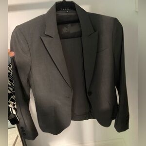 Theory Womens Grey Suit and Pants